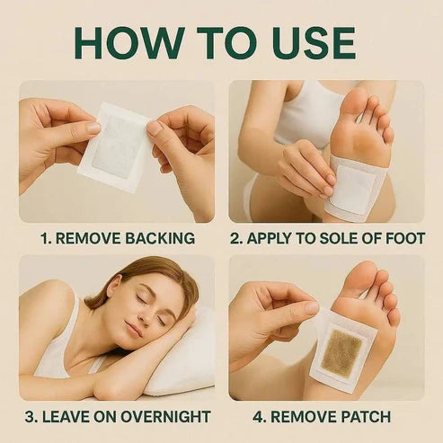 Zyropp Herbal Detox Foot Patches — cleanse your body while you sleep | 50%off