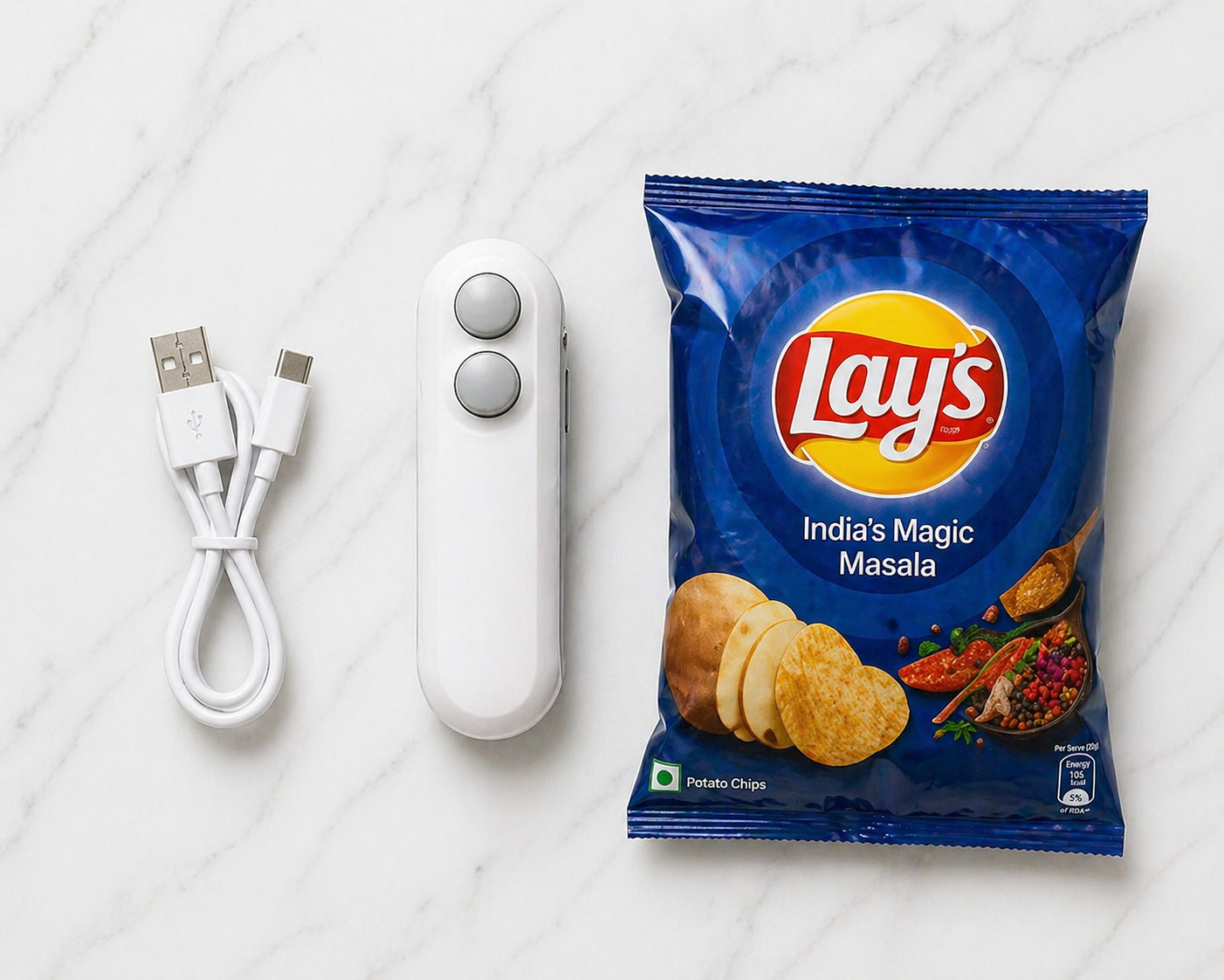 Zyropp Handheld Packet sealer - keep snacks fresh for days
