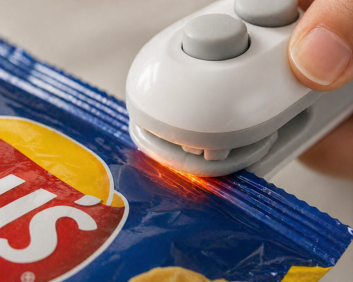 Zyropp Handheld Packet sealer - keep snacks fresh for days