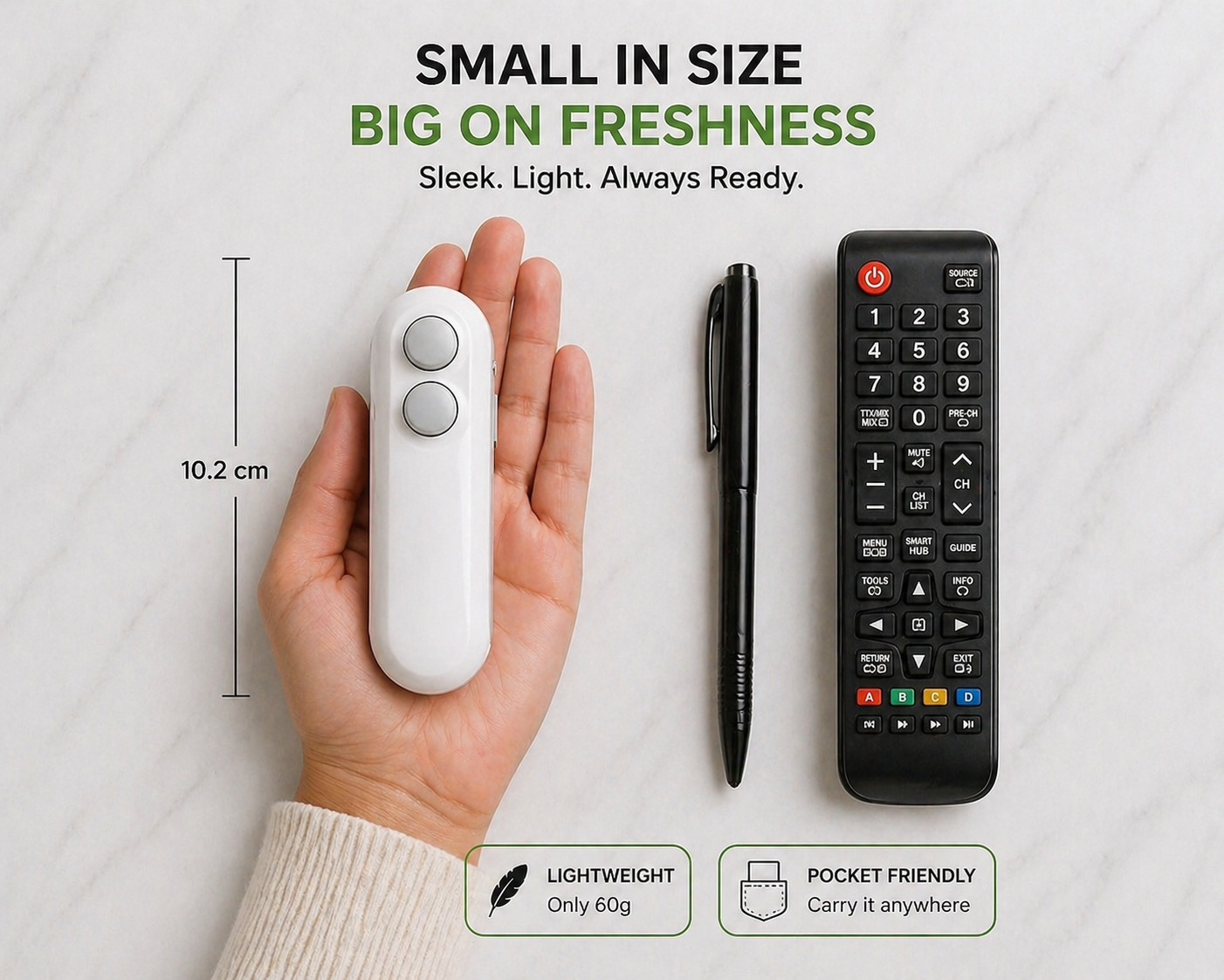 Zyropp Handheld Packet sealer - keep snacks fresh for days