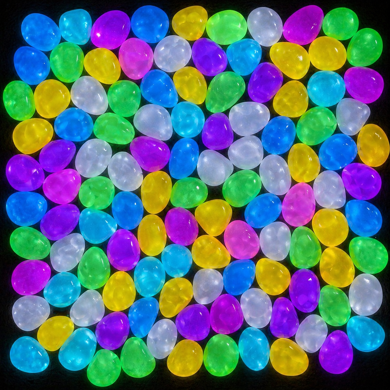 Zyropp Luminous Garden Stones — 100 Glow Pebbles That Light Up Your Garden Every Night, On Their Own