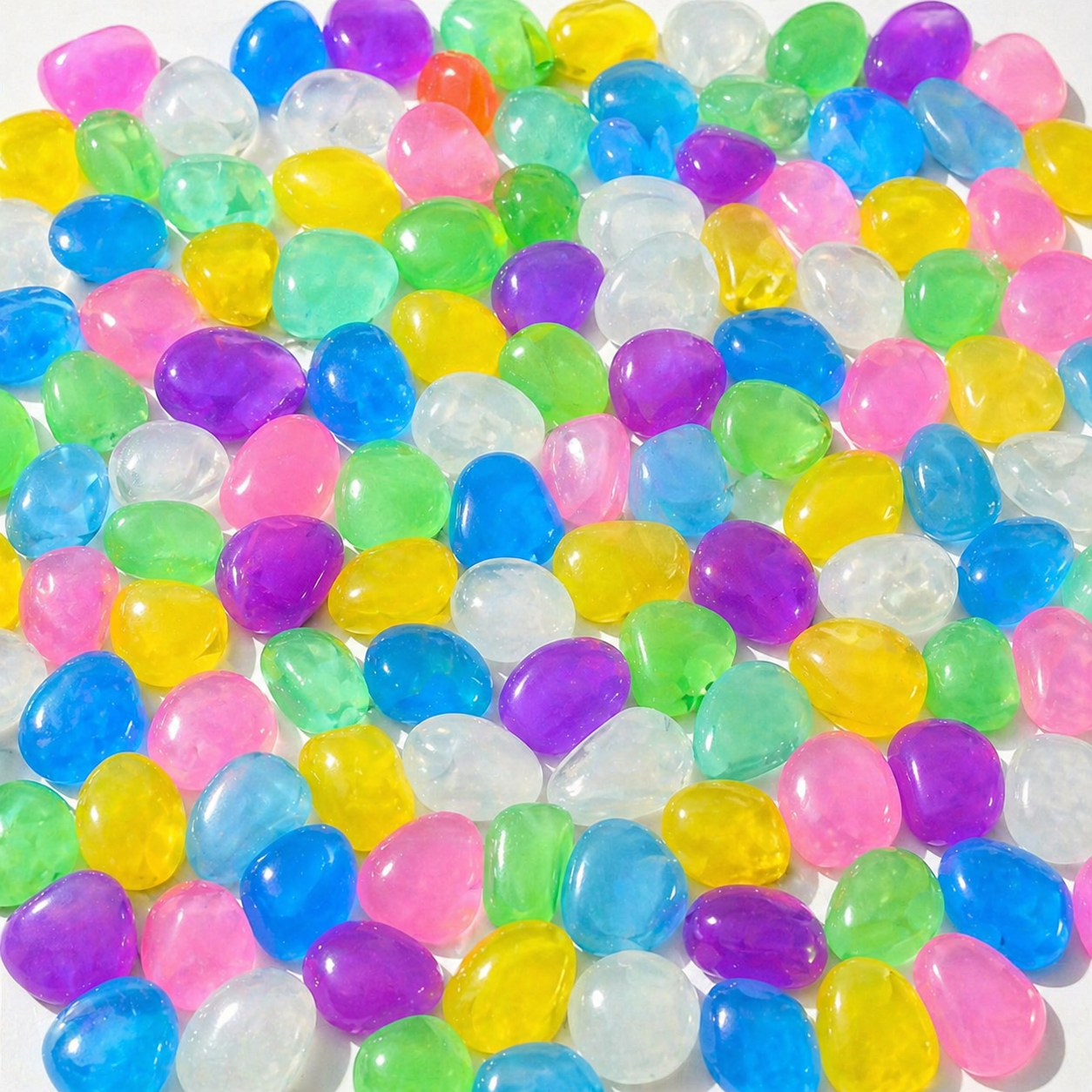 Zyropp Luminous Garden Stones — 100 Glow Pebbles That Light Up Your Garden Every Night, On Their Own