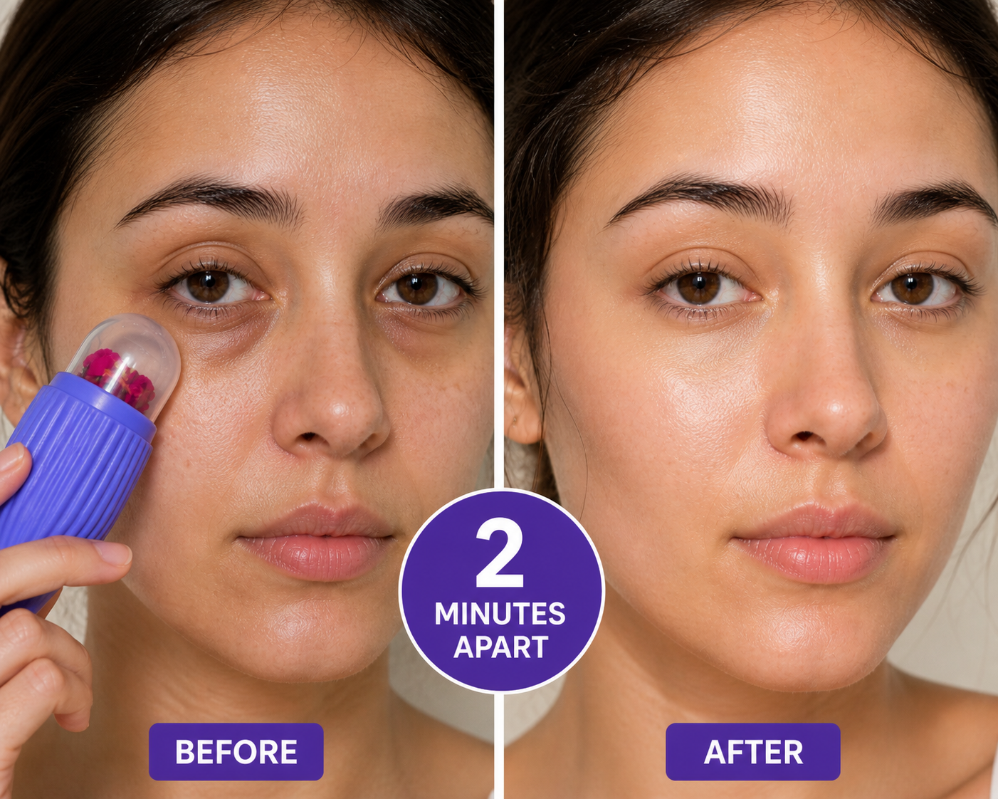 Zyropp Silicone Ice Roller — de-puff, cool & glow up your skin in 2 minutes flat