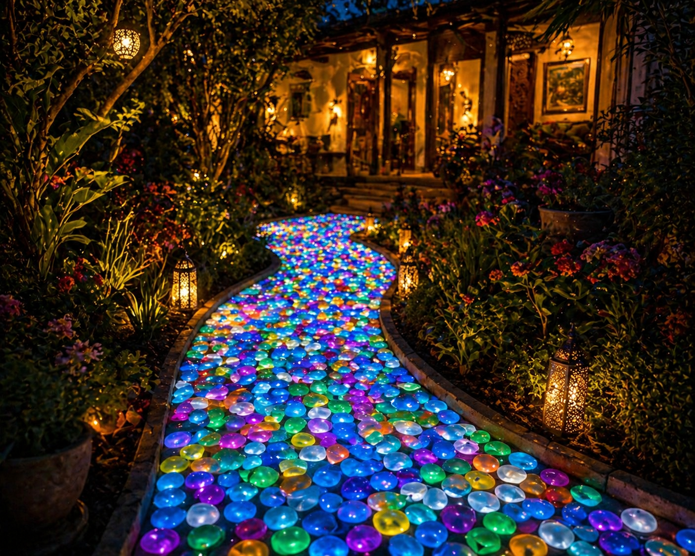 Zyropp Luminous Garden Stones — 100 Glow Pebbles That Light Up Your Garden Every Night, On Their Own
