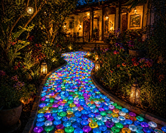 Zyropp Luminous Garden Stones — 100 Glow Pebbles That Light Up Your Garden Every Night, On Their Own
