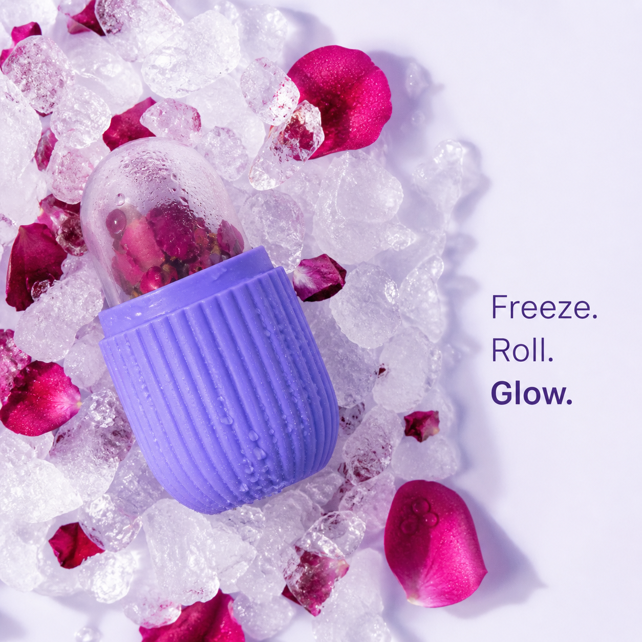 Zyropp Silicone Ice Roller — de-puff, cool & glow up your skin in 2 minutes flat